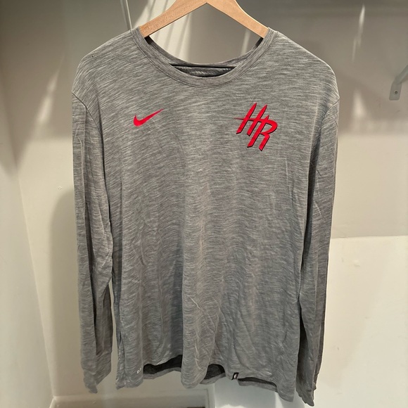 Nike Other - Nike Dri-Fit Houston Rockets Longsleeve Basketball Shirt Men’s Size Large